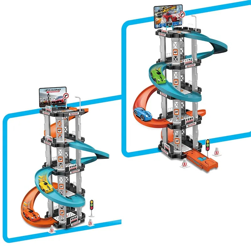 Kids Race Track Car Ramp Toy Set – Educational Racing Rail Puzzle for Kids