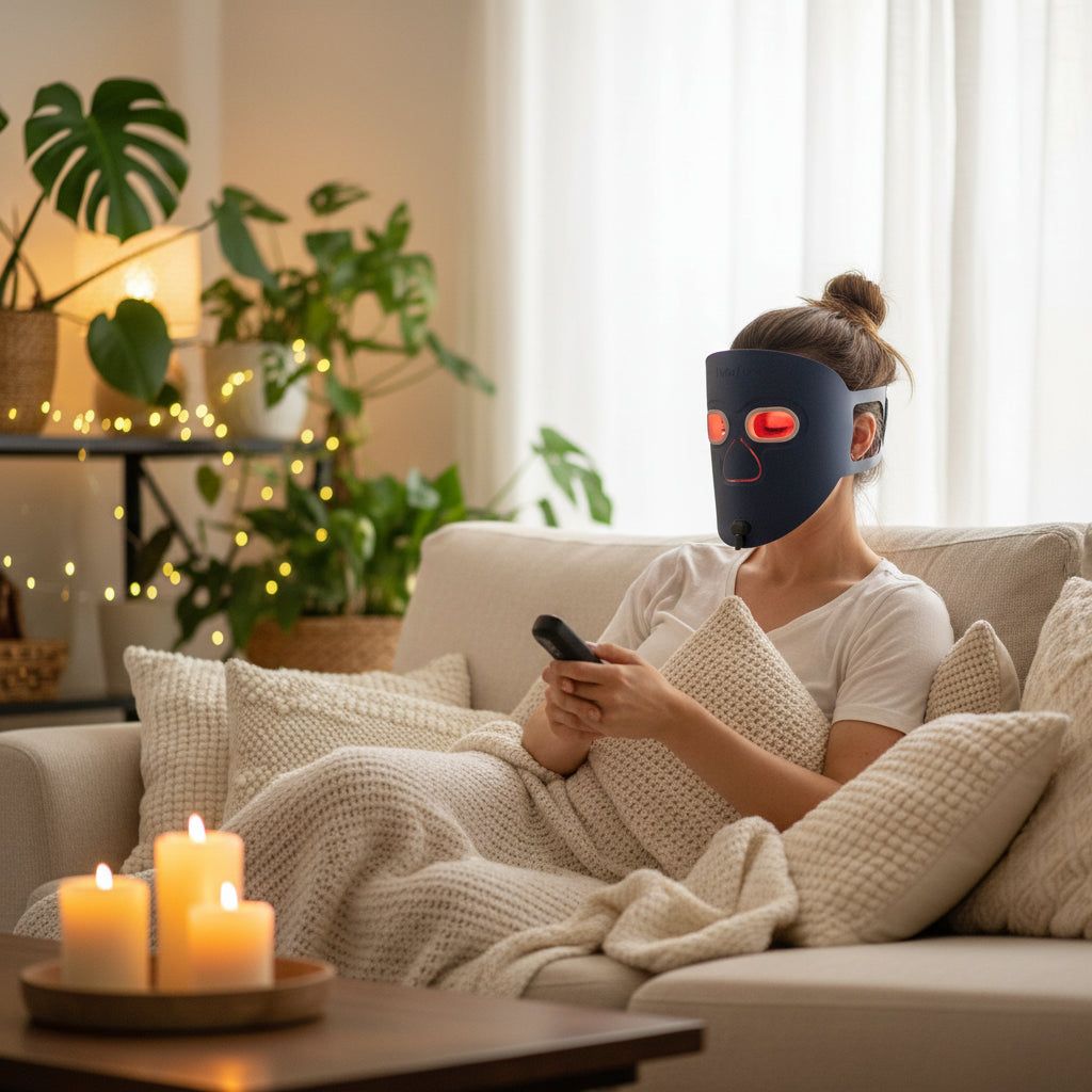 510K LED Red & Near-Infrared Light Therapy Face Mask – Professional Anti-Aging Mask