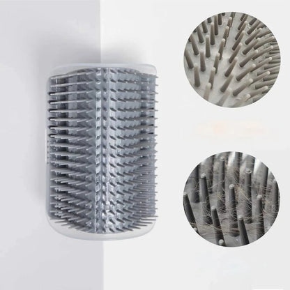 Cat Self-Grooming Wall Corner Brush – Catnip Massage Comb for Cats