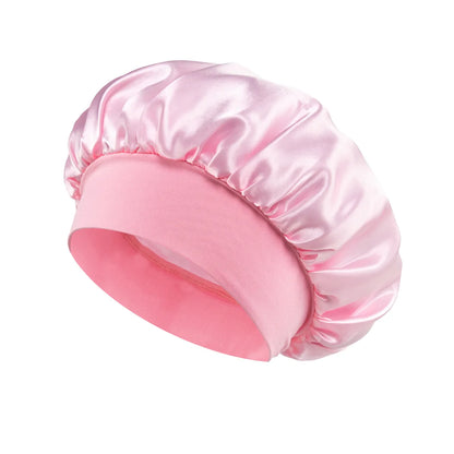 Satin Sleep Bonnet for Women – Large Silk-Lined Hair Wrap for Curly & Long Hair