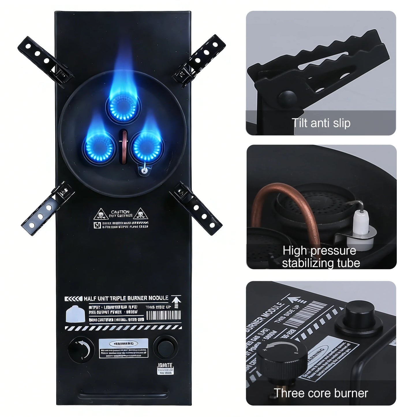 Portable Camping Gas Stove – 6500W High-Power IGT Hiking Burner