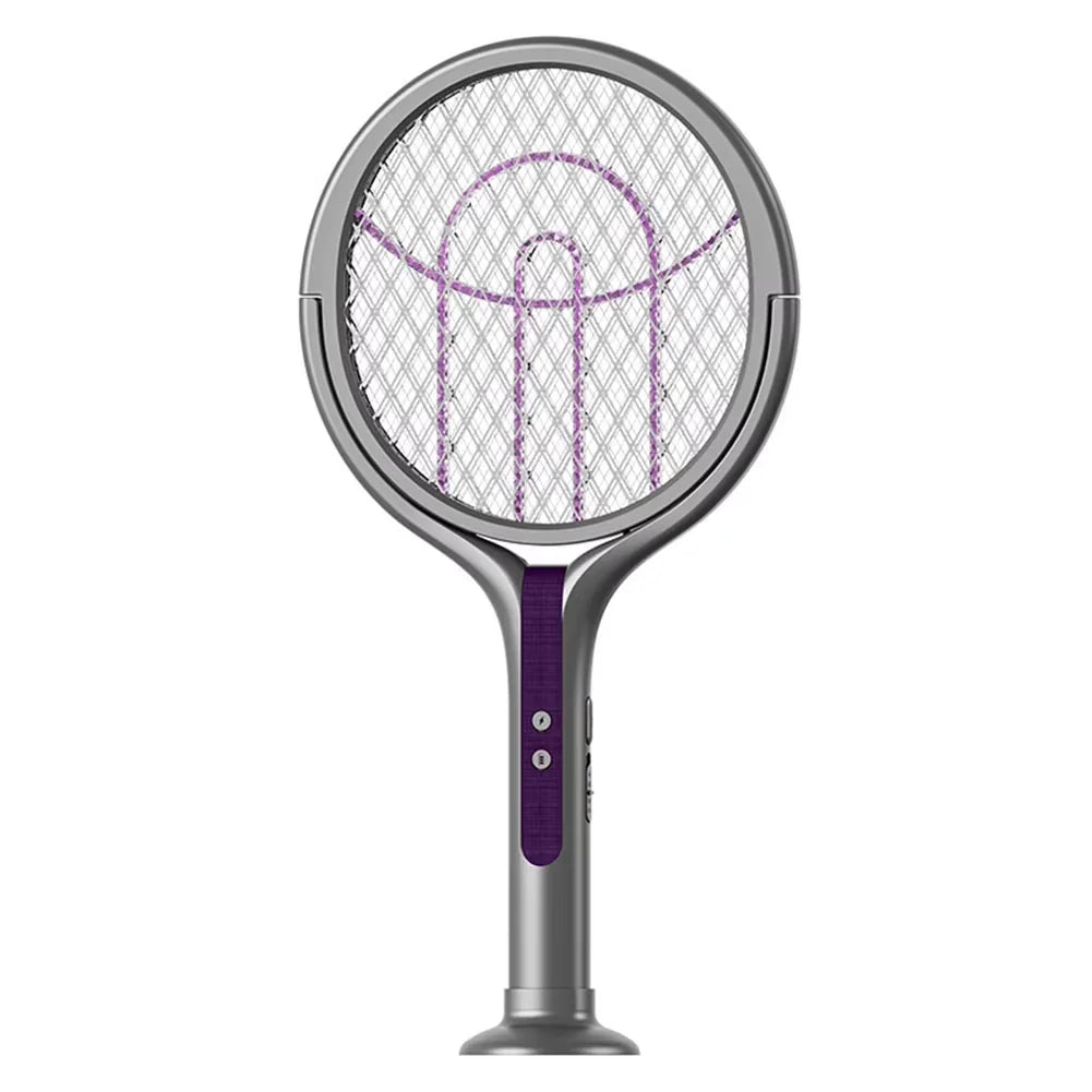 Rotating Head Electric Bug Zapper Racket – Rechargeable Fly Swatter & Mosquito Killer