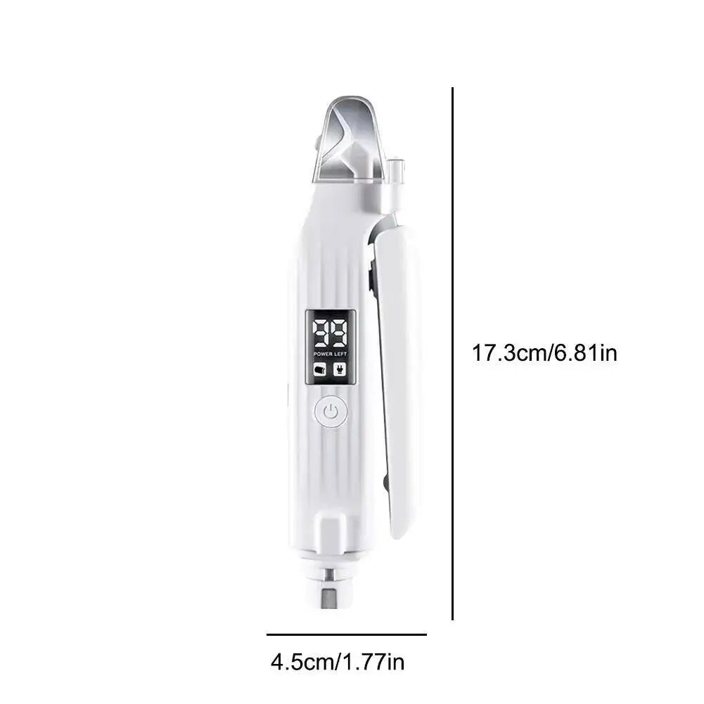 2-in-1 Electric Pet Nail Grinder with LED Light – Quiet Trimmer for Dogs & Cats