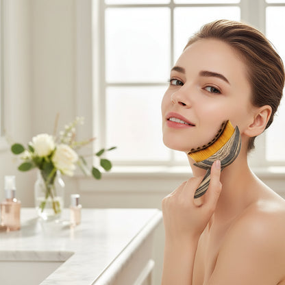 Lymphatic Drainage Face Contour Brush – Facial Sculpting & Massage Tool