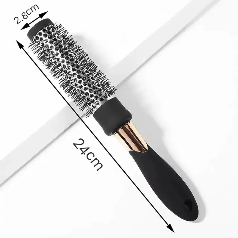 Ceramic Ion Round Hair Brush – Thermal Blow Dry Styling Brush for Salon Curls