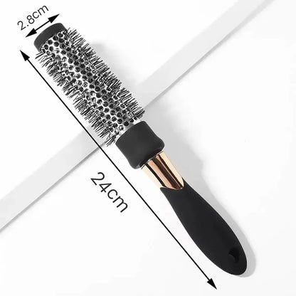 Ceramic Ion Round Hair Brush – Thermal Blow Dry Styling Brush for Salon Curls