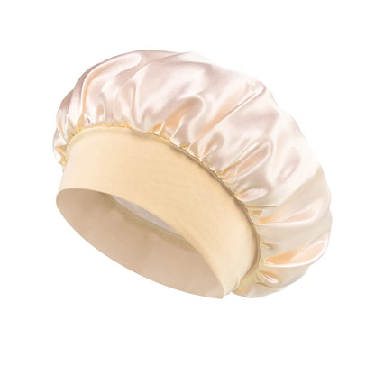 Satin Sleep Bonnet for Women – Large Silk-Lined Hair Wrap for Curly & Long Hair
