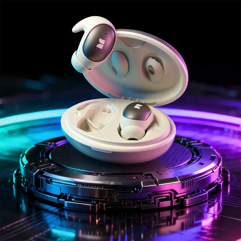 Sleep Earbuds for Side Sleepers – Bluetooth 5.0 Noise Cancelling Wireless Earphones