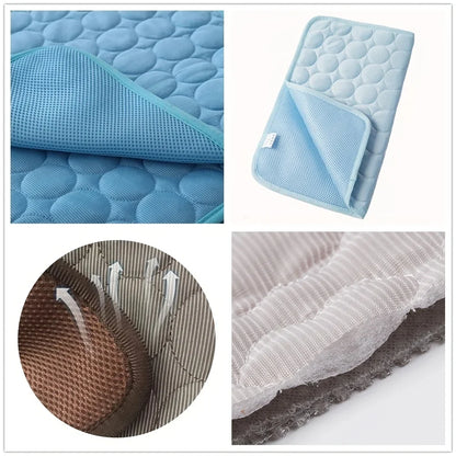 Dog Cooling Mat for Summer – Self-Cooling Gel Pad for Small to Extra Large Dogs