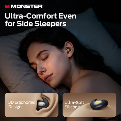 Sleep Earbuds for Side Sleepers – Bluetooth 5.0 Noise Cancelling Wireless Earphones