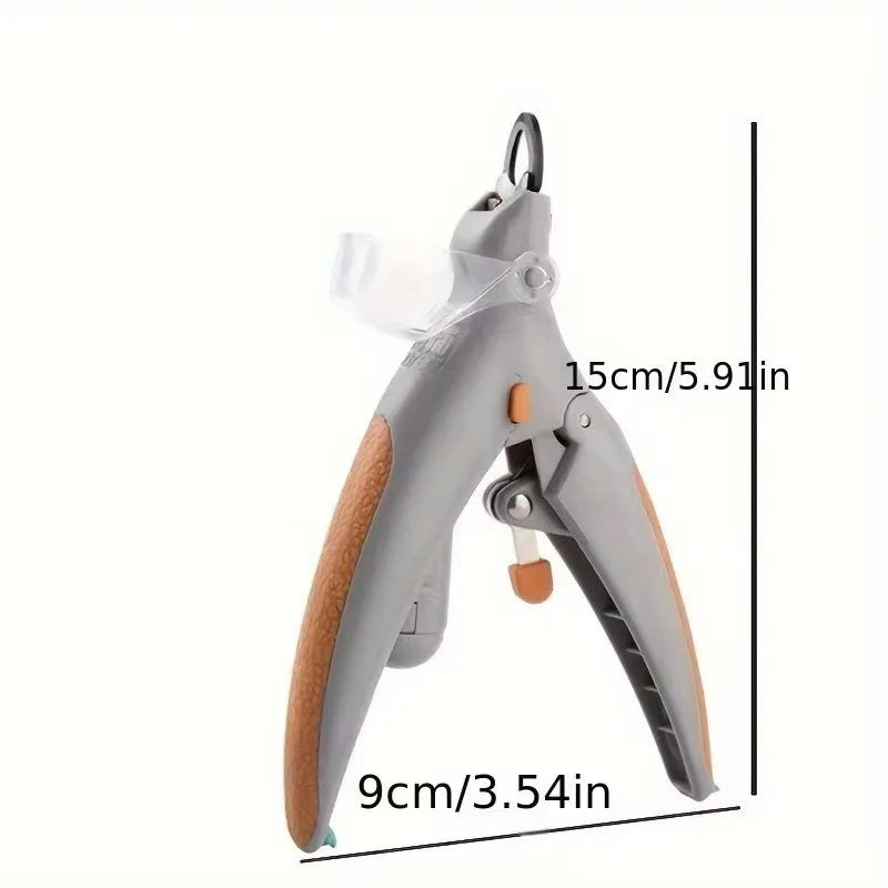 2-in-1 Electric Pet Nail Grinder with LED Light – Quiet Trimmer for Dogs & Cats