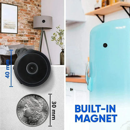 Mini Wireless Magnetic Security Camera – Live Audio & Video Feed