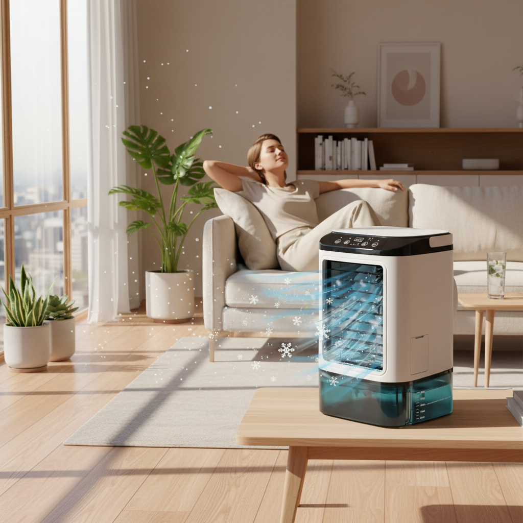 3-Speed Portable Aircon with Ultrasonic Cooling