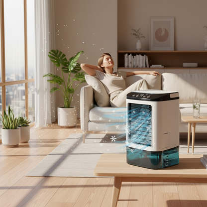 3-Speed Portable Aircon with Ultrasonic Cooling