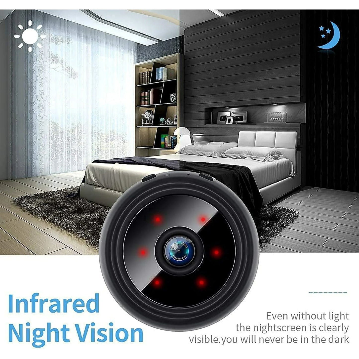 Mini Wireless Magnetic Security Camera – Live Audio & Video Feed