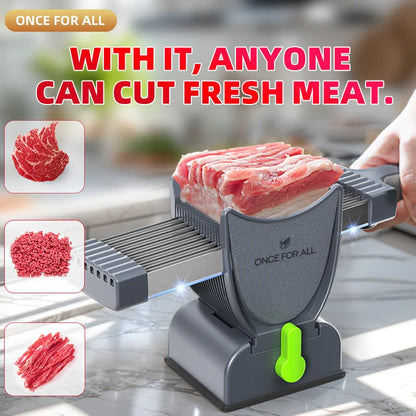 Manual food and meat slicer