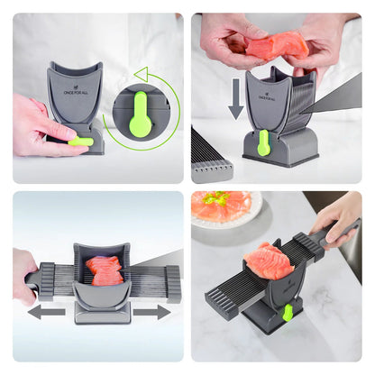 Manual food and meat slicer