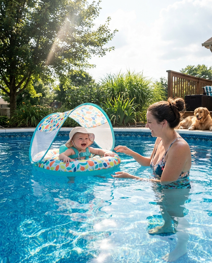 Baby Swim Float Canopy lifestyle photo