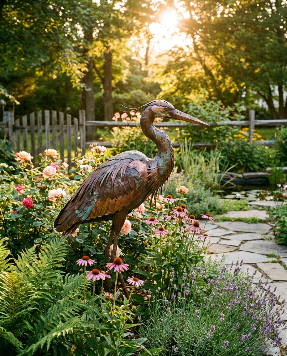 Garden Art-bird Patio Decoration lifestyle photo
