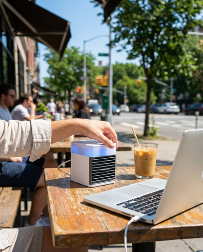 Mini USB Portable Air Conditioner lifestyle photo