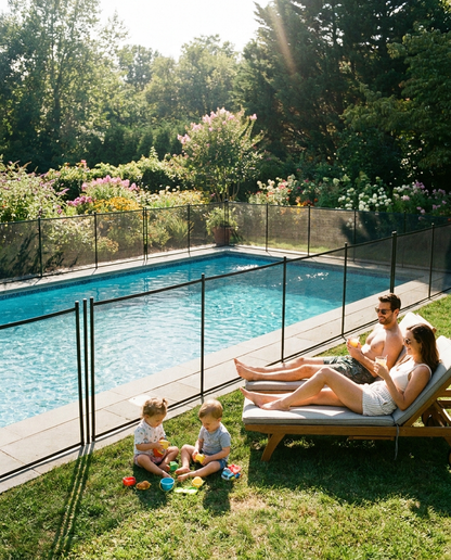 Removable Inground Swimming Pool Safety Fence lifestyle photo