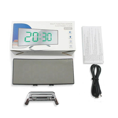 Modern Curved LED Digital Clock – Sleek Desk & Wall Clock with LED Display