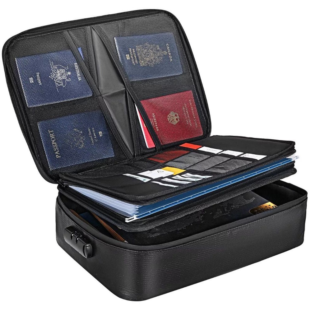 Waterproof Fireproof Document & Cash Safe Bag – Emergency Fire Safety Bag