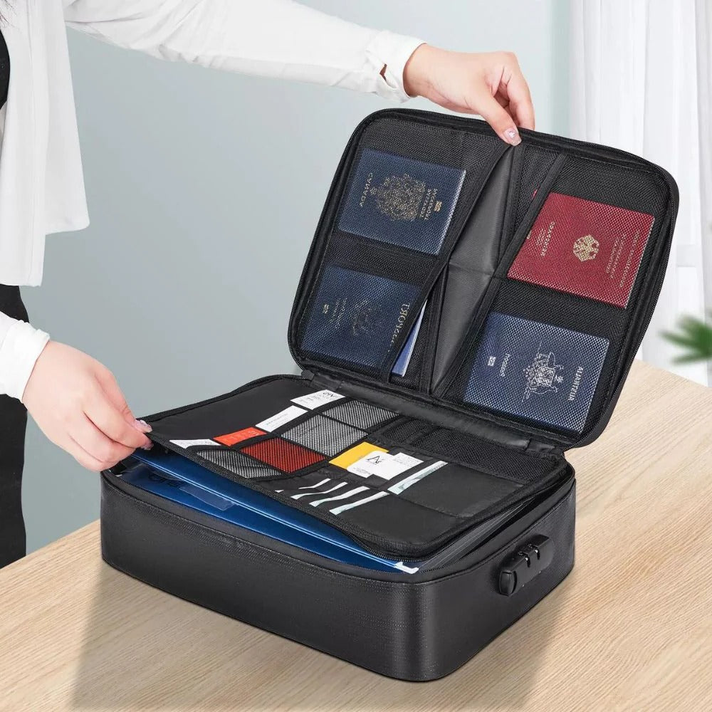 Waterproof Fireproof Document & Cash Safe Bag – Emergency Fire Safety Bag