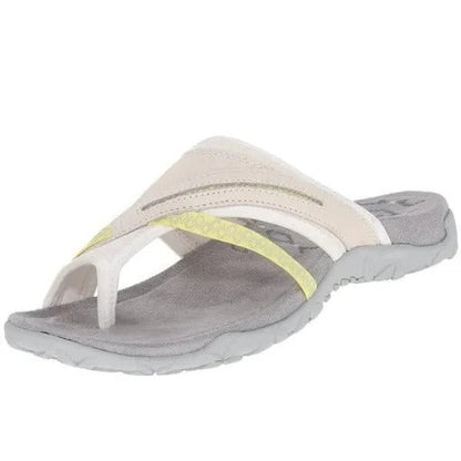 Women's Arch Support Cross Strap Sandals – Comfortable Summer Flip Flops