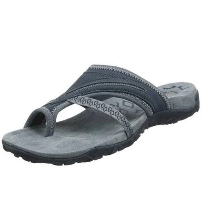 Women's Arch Support Cross Strap Sandals – Comfortable Summer Flip Flops