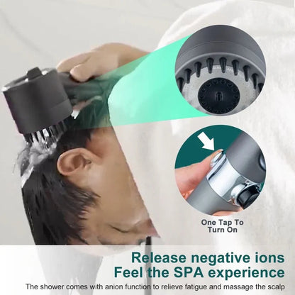 High-Pressure Shower Head with Multi-Layer Filtration – Boost Water Pressure