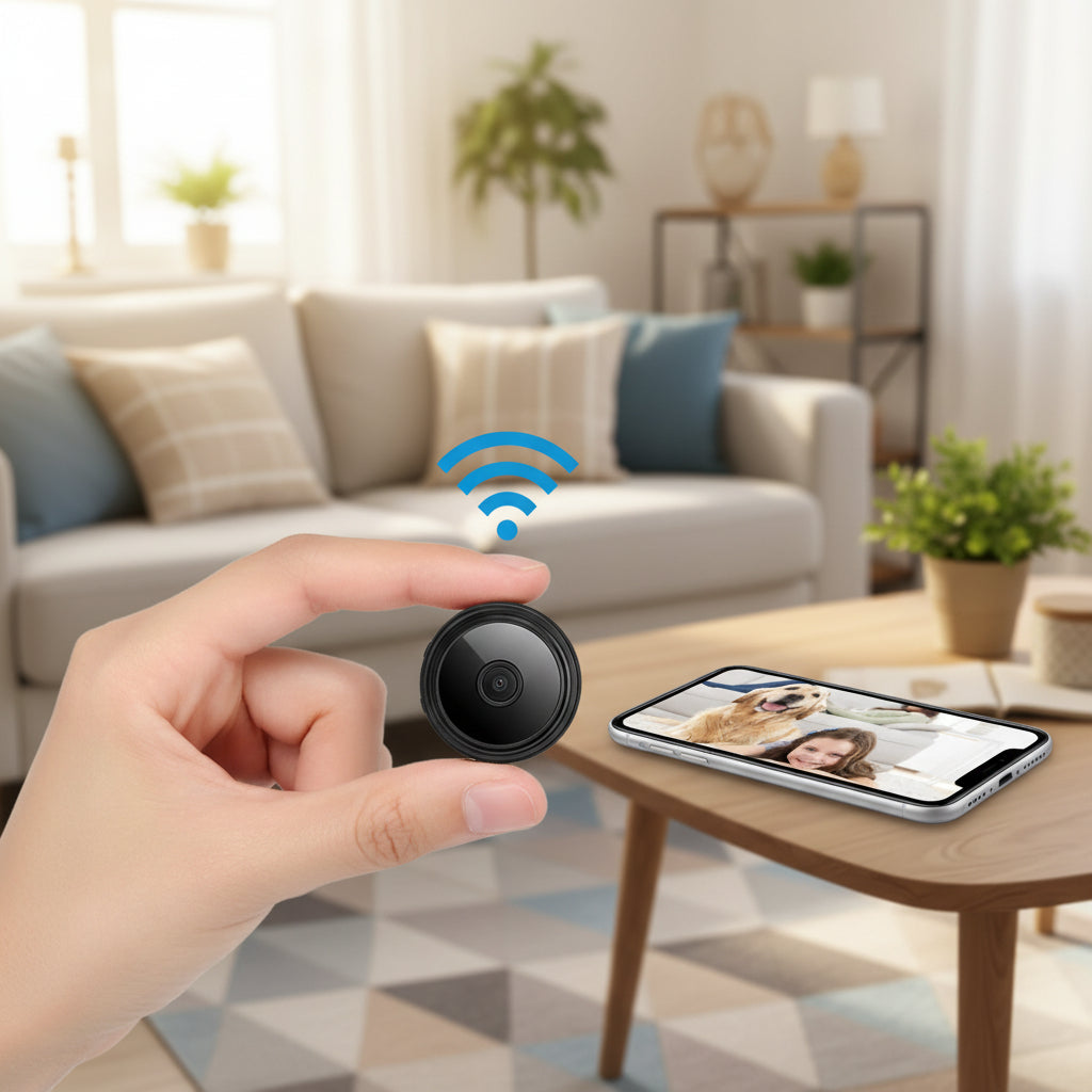 Mini Wireless Magnetic Security Camera – Live Audio & Video Feed