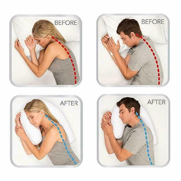 Orthopedic Side Sleeper Pillow with Ear Hole – Pressure-Free Sleep Pillow