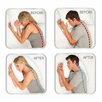 Orthopedic Side Sleeper Pillow with Ear Hole – Pressure-Free Sleep Pillow