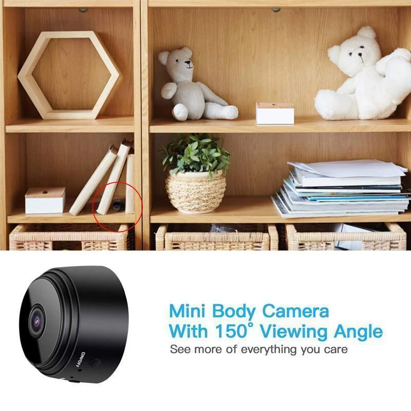 1080p Magnetic WiFi Mini Security Camera – Wireless Home Surveillance Camera