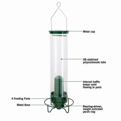 Squirrel-Proof Bird Feeder – Outdoor Wild Bird Seed Feeder