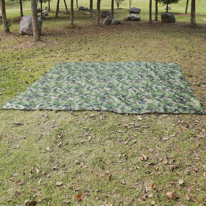 Two-person camping hammock tent with canopy