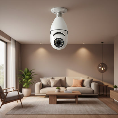 Security Light Bulb Camera – 360° WiFi Surveillance Bulb Camera
