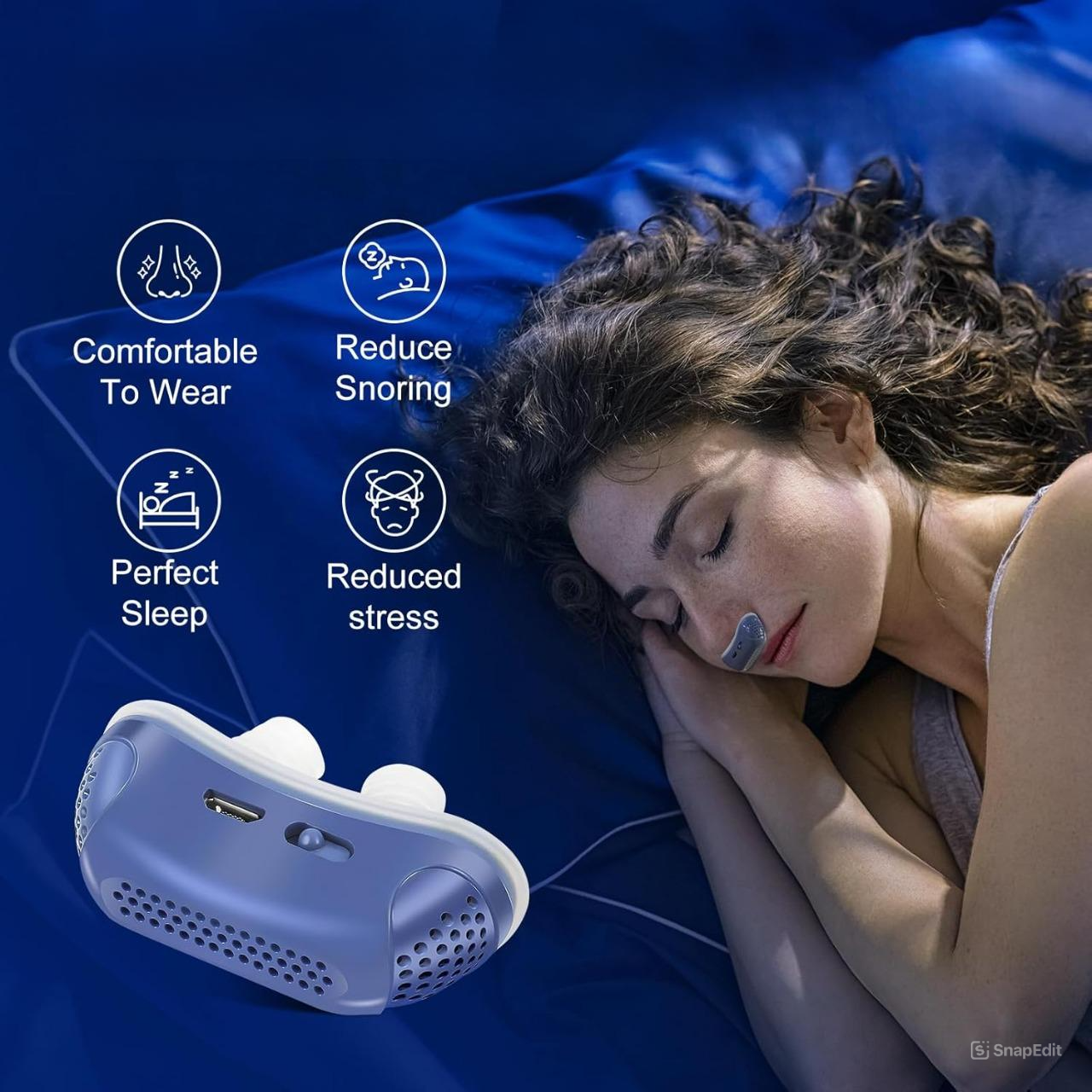 Micro CPAP Sleep Apnea Machine – Hoseless Travel CPAP Anti-Snoring Device